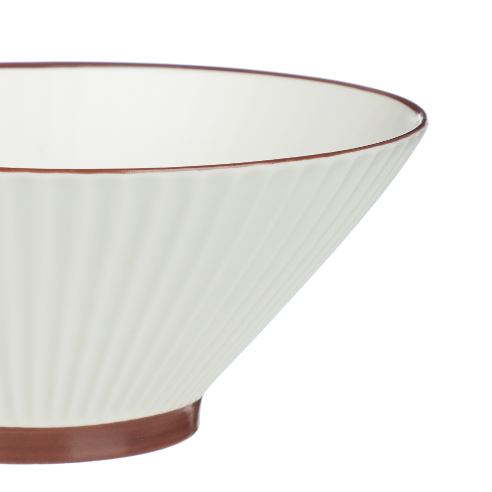 Салатник Лусия тм MILLIMI, 20см, фарфор, кремовый - #2