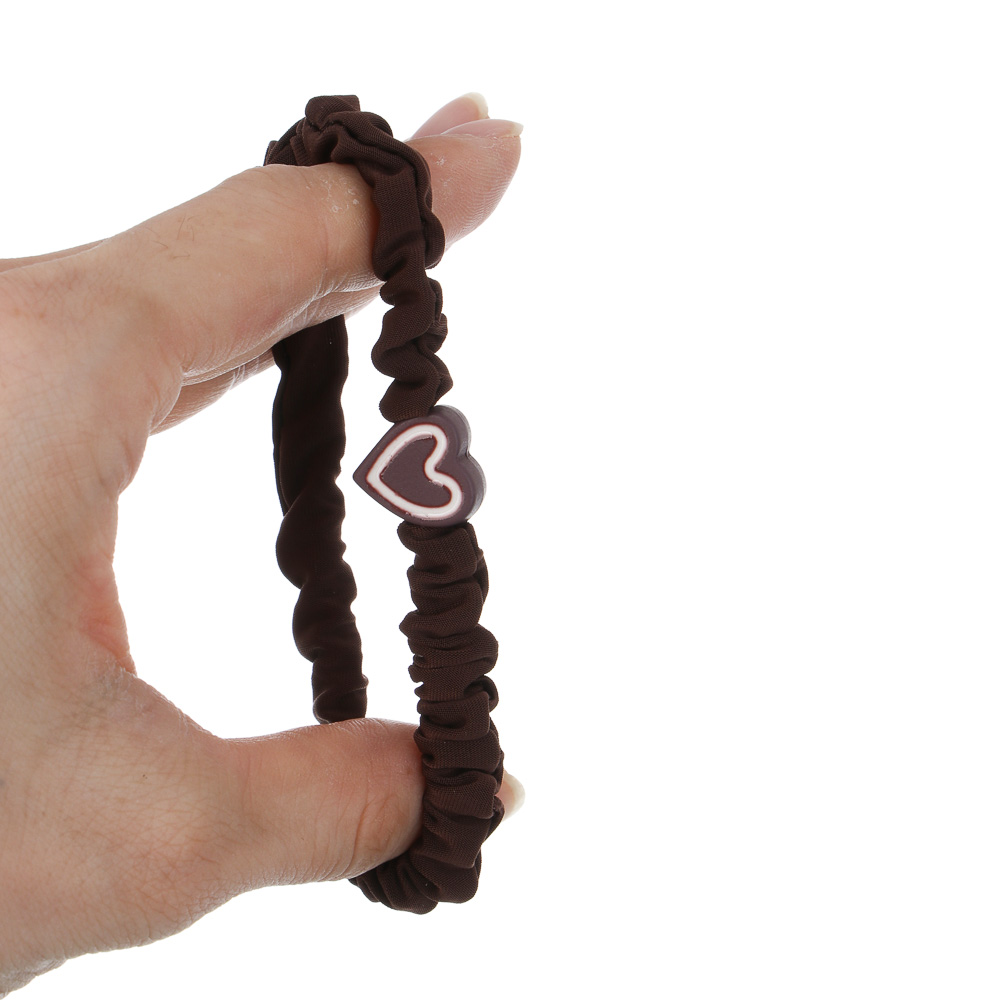 ЮНИLOOK Резинки для волос 3шт, d5,5см, полиэстер, пластик, 3 цветовых сочетания, ACS-109 - #6