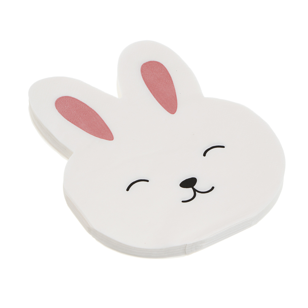 Набор салфеток бумажных "Зайчик", бумага, 20 шт, 16 см - #2