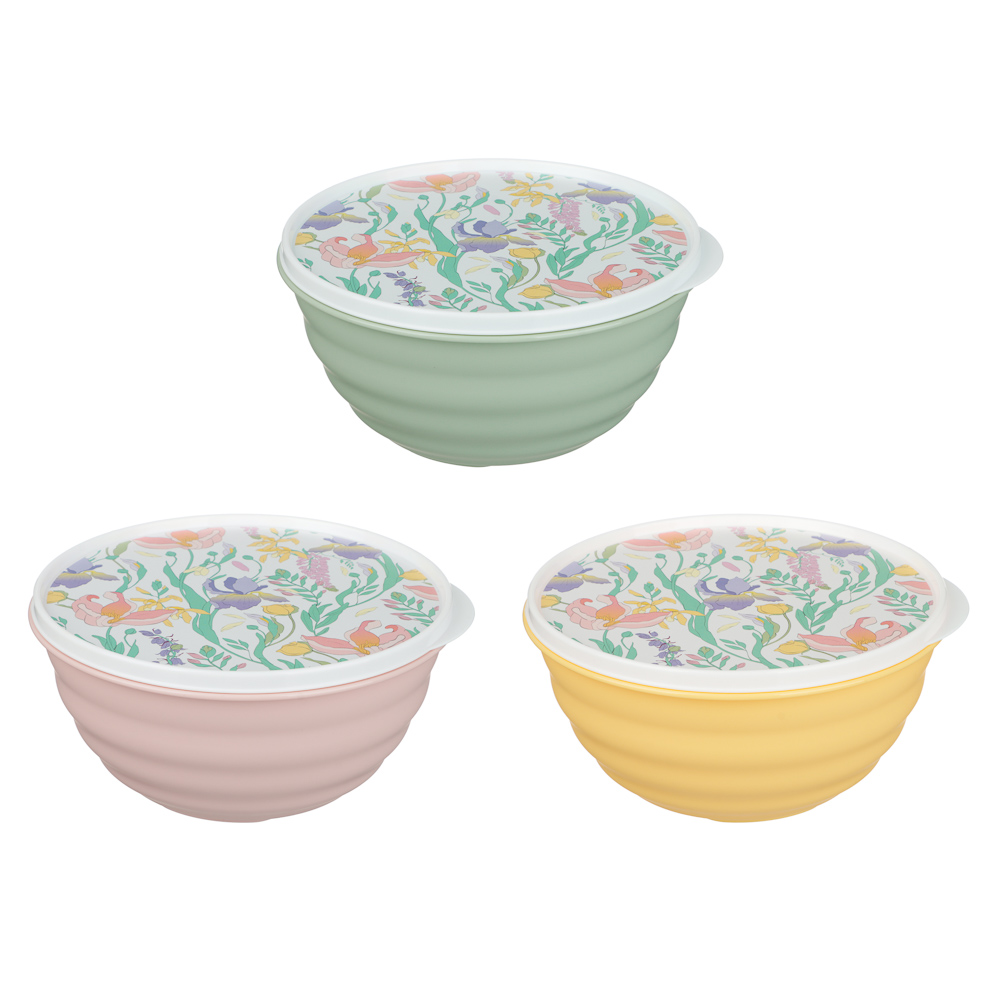 Ботаника Миска Latina 1,1л с крышкой, пластик, 3 цвета - #1