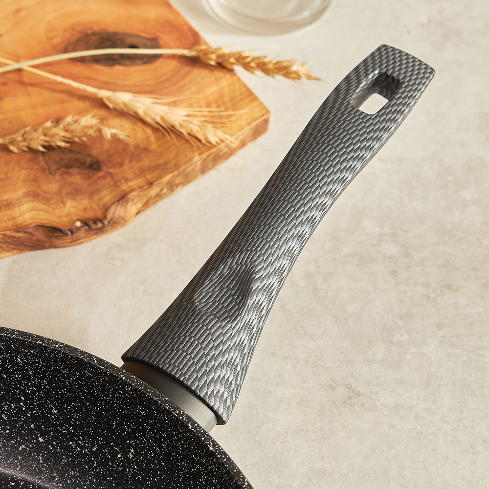 SATOSHI Карбон Сковорода литая d28см, антипригарное покрытие Мрамор, индукция - #11