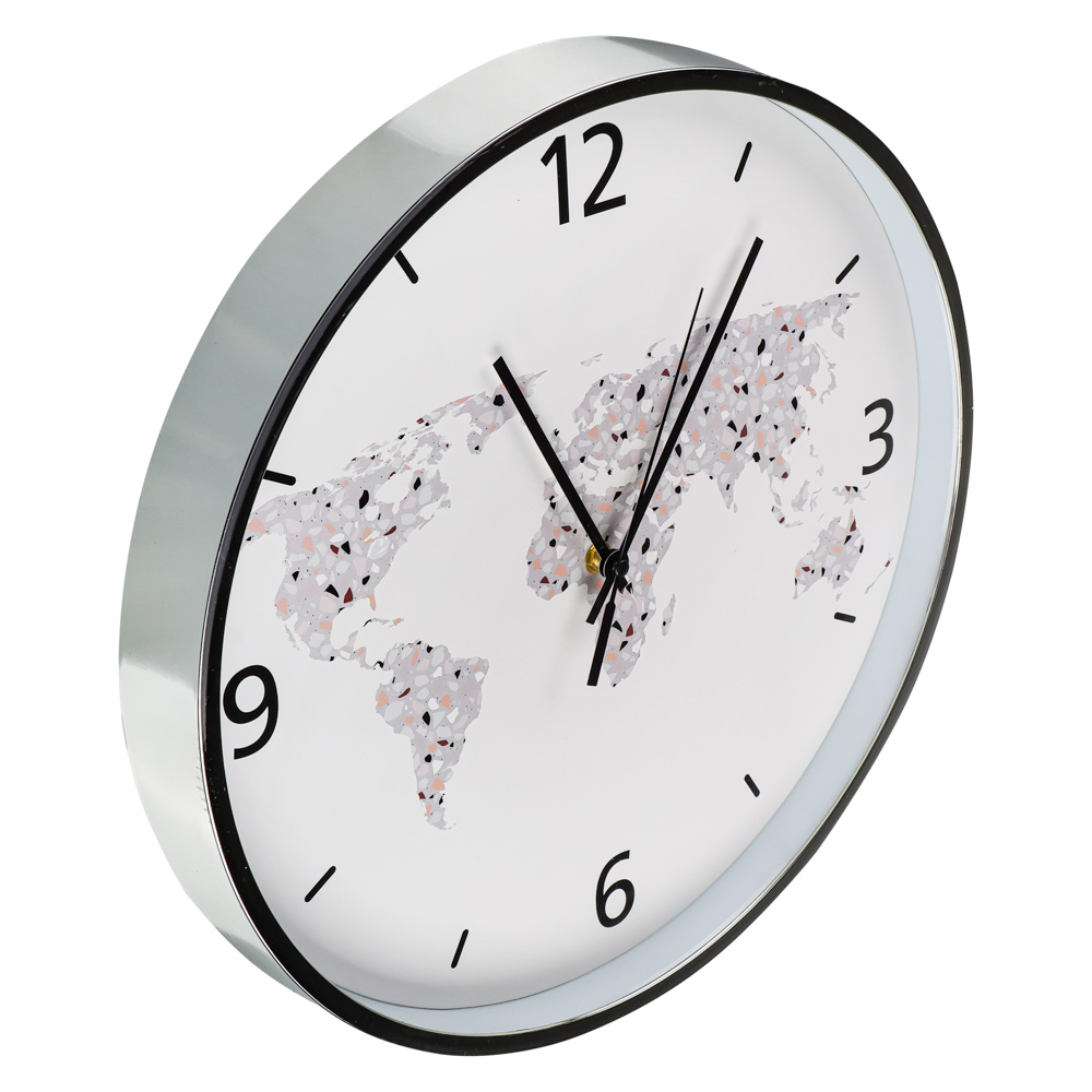 LADECOR CHRONO Часы настенные с мраморной картой, пластик, 50см, 2 дизайна, ЧН-36 - #8