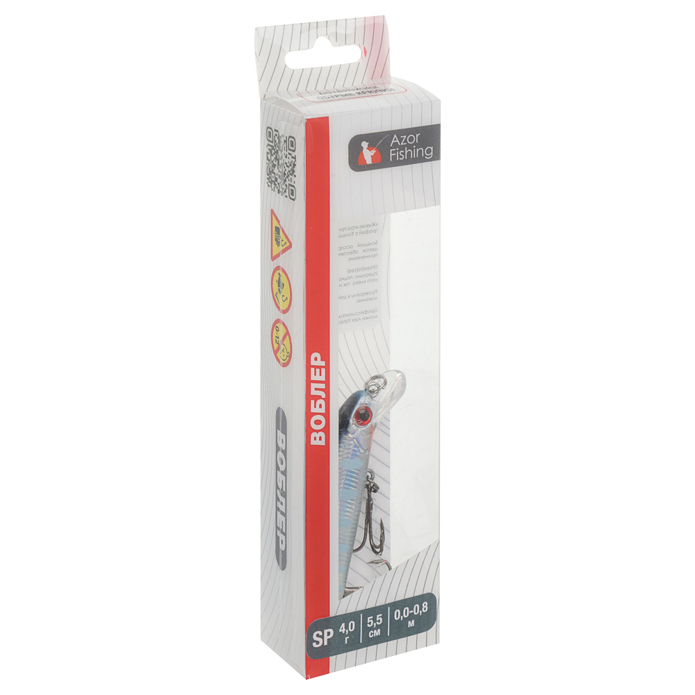 Воблер "Мини Минноу" тм AZOR FISHING, F, 4,0гр, 55мм, 0,0-0,8м, 5 цветов - #17