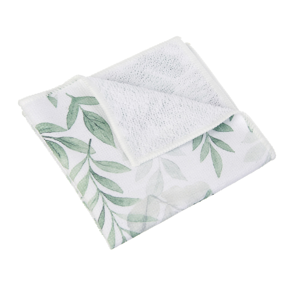 Набор салфеток из микрофибры тм VETTA Ботаника, 30х30 см, 200г/кв.м, полиэстер, 3 цвета, 6 шт - #9