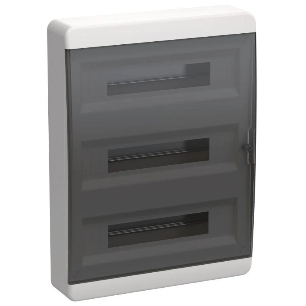 Корпус ЩРН-П-54 TEKFOR IP41 черн. прозр. дверь пластик. IEK TF5-KP12-N-54-41-K01-K03