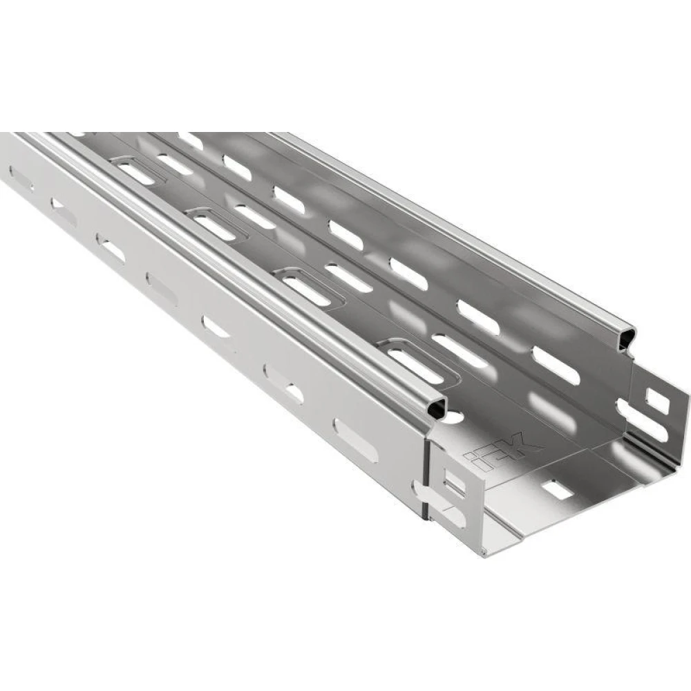 Лоток листовой перфорир. 100х50 L3000 сталь 0.7мм IEK CLP10-050-100-3