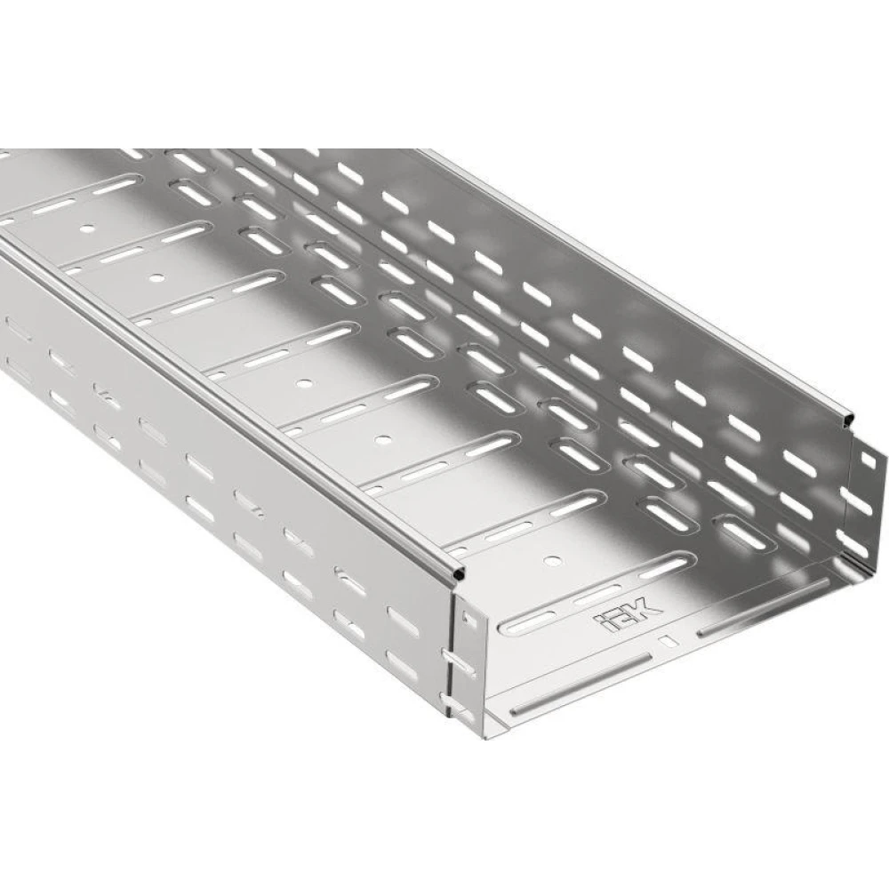 Лоток листовой перфорир. 300х100 L3000 сталь 1мм IEK CLP10-100-300-3