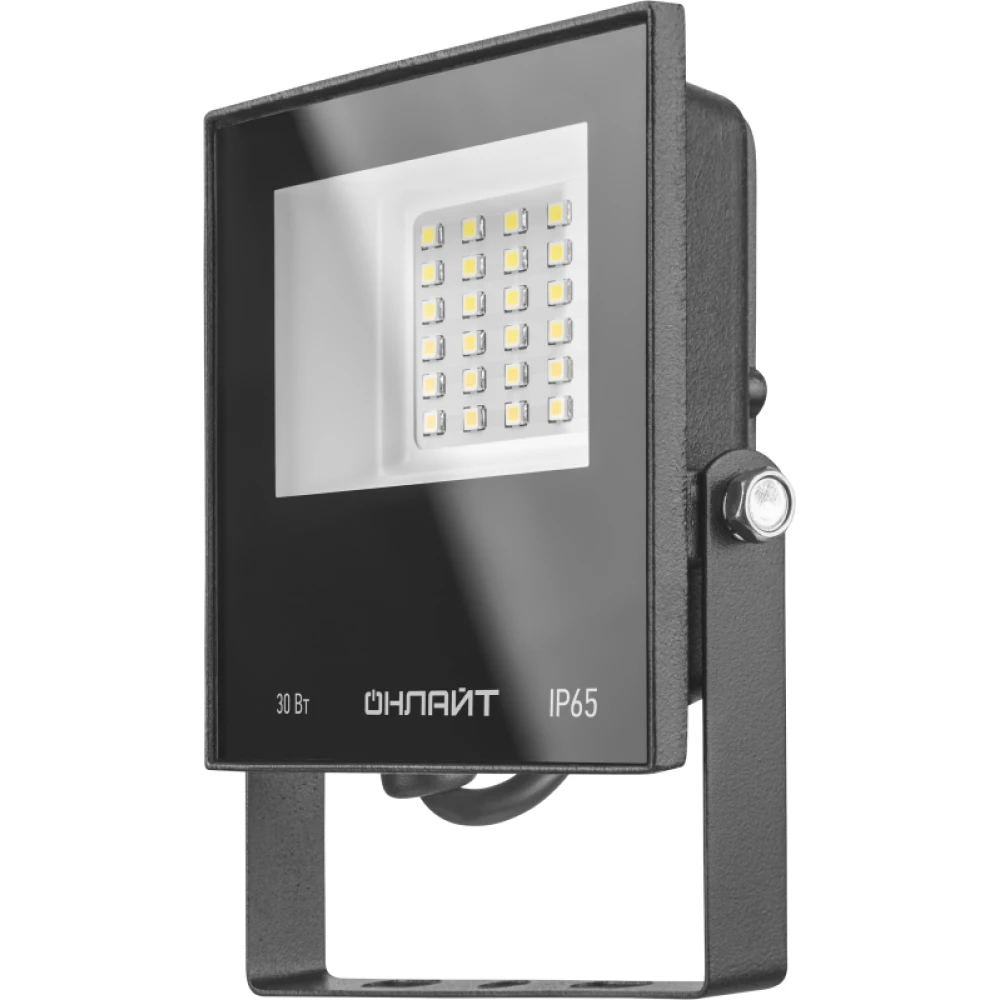 Прожектор светодиодный 71 658 OFL-30-6K-BL-IP65-LED 30Вт 6000К IP65 2400лм черн. ОНЛАЙТ 71658