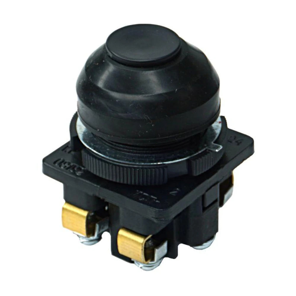 Выключатель кнопочный КЕ-081 У2 исп.2 1НО+1НЗ цилиндр 10А IP54 660В черн. Электротехник ET502364