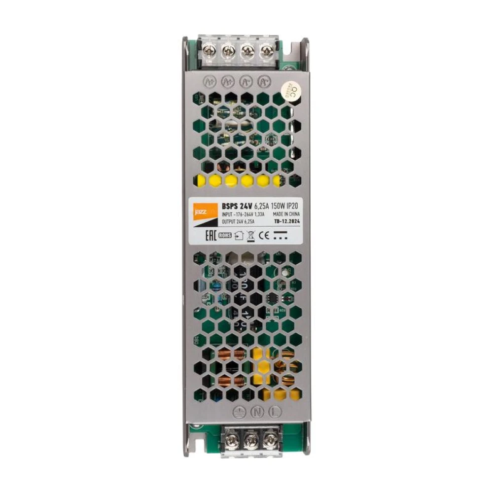 Блок питания для светодиодной ленты 150Вт 6.25А 24В IP20 BSPS метал. Pro+ JazzWay 5015593