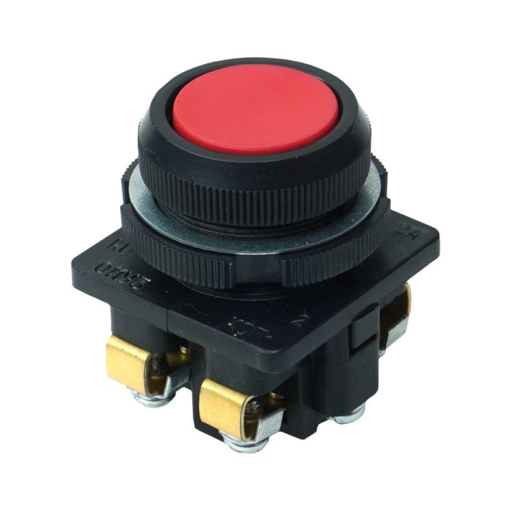 Выключатель кнопочный КЕ-011 У3 исп.2 1НО+1НЗ цилиндр 10А IP40 660В красн. Электротехник ET502423
