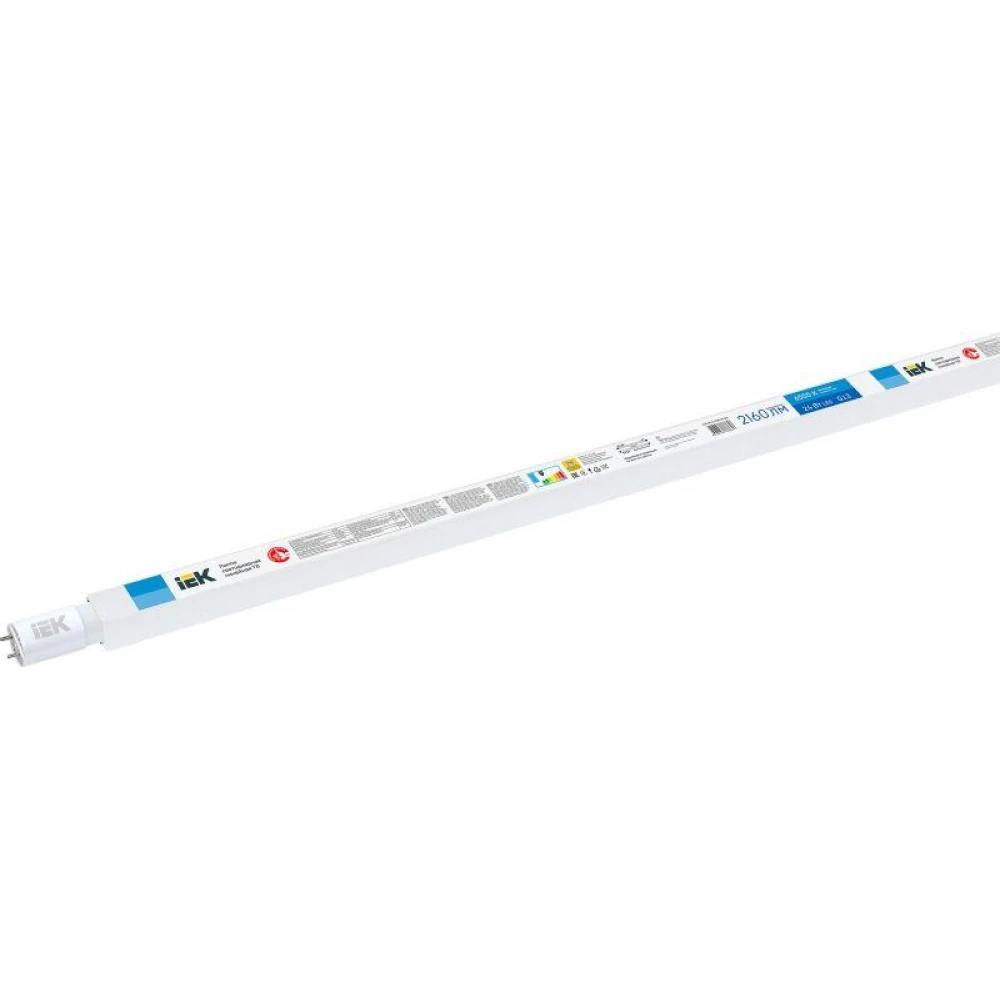 Лампа светодиодная T8 24Вт линейная 230В 6500К G13 IEK LLE-T8-24-230-65-G13