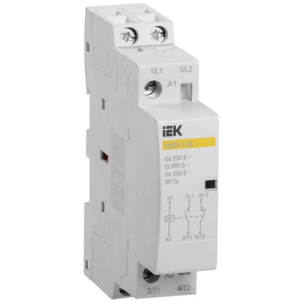 Контактор модульный КМ20-11М AC KARAT IEK MKK11-20-11