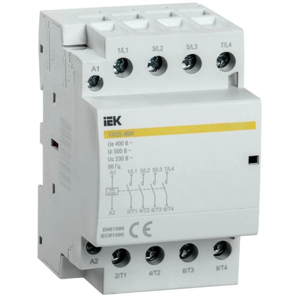 Контактор модульный КМ25-40М AC/DC KARAT IEK MKK21-25-40