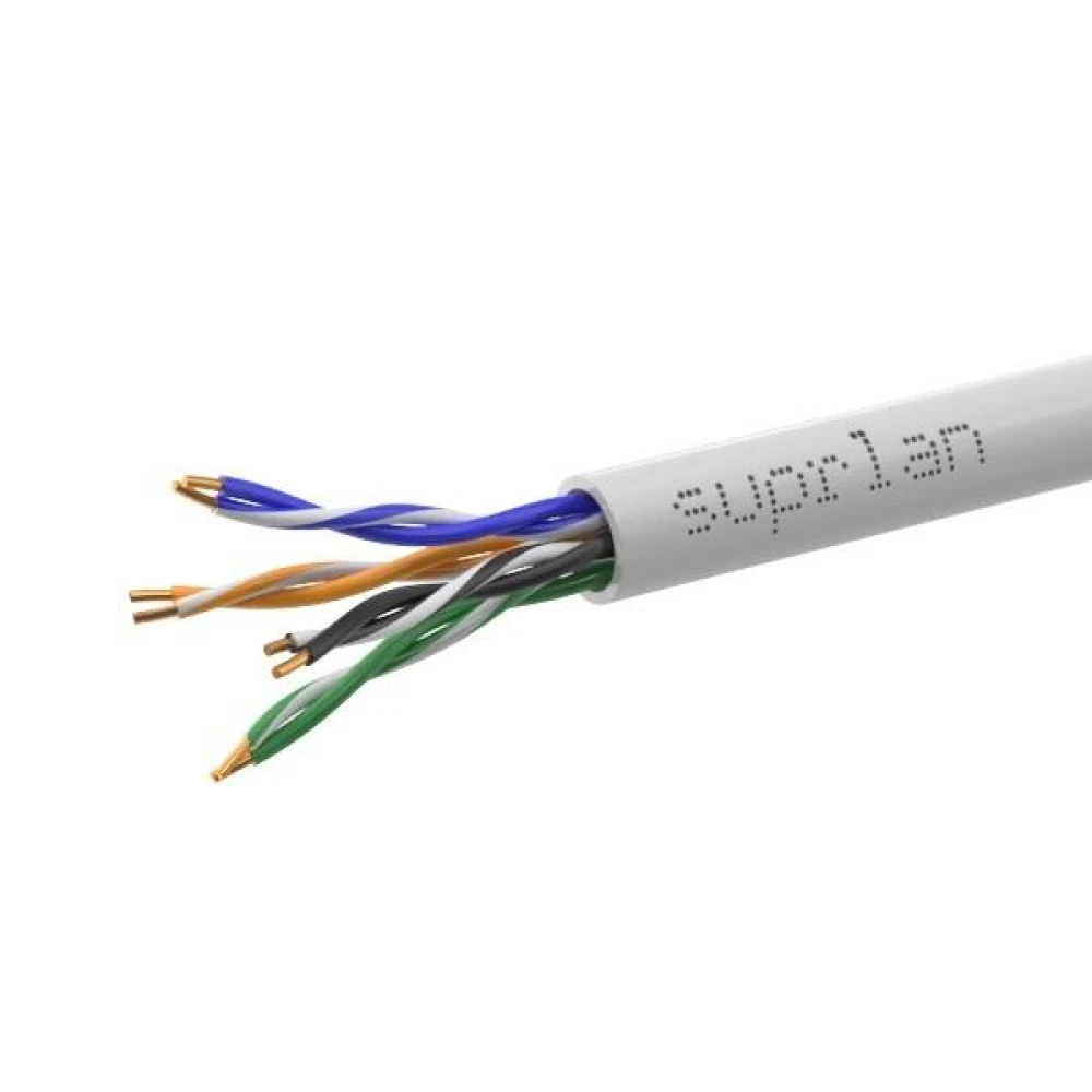Кабель витая пара U/UTP кат.5E 4х2х0.51 solid Cu PVC In. Premium (м) SUPRLAN 01-0313-5