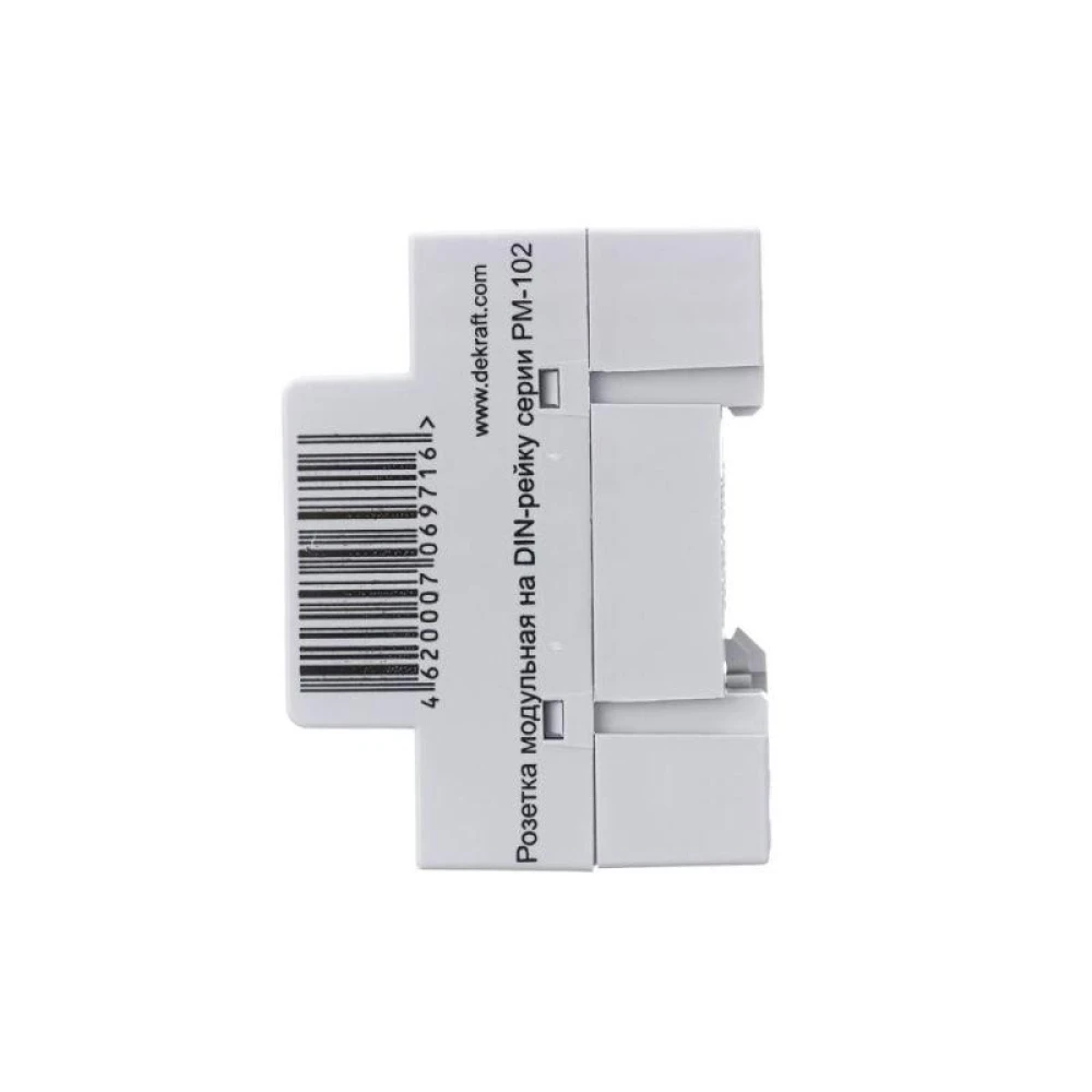 Розетка модульная РМ-102 16А 220В 2P+PEN на DIN-рейку DEKraft 18012DEK