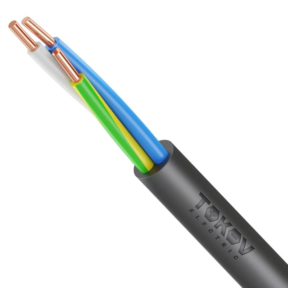 Кабель TOKOV ELECTRIC ВВГнг(А)-LSLTx 3х1.5 ОК (N PE) 0.66кВ (м) УТ000030892