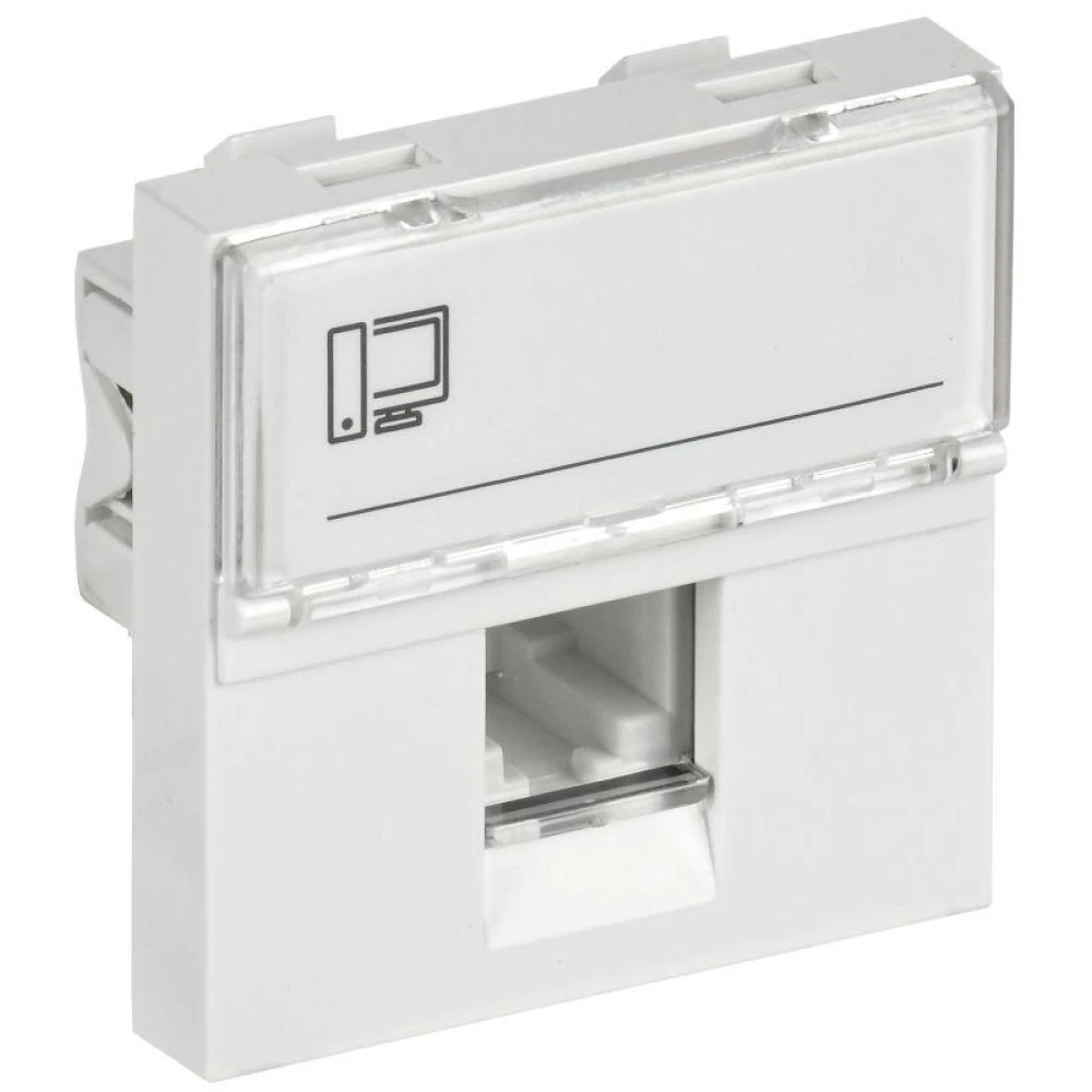 Розетка компьютерная 2мод. РКИ-20-00-П RJ45 кат.5E UTP механизм PRIMER IEK CKK-40D-RI2-K01