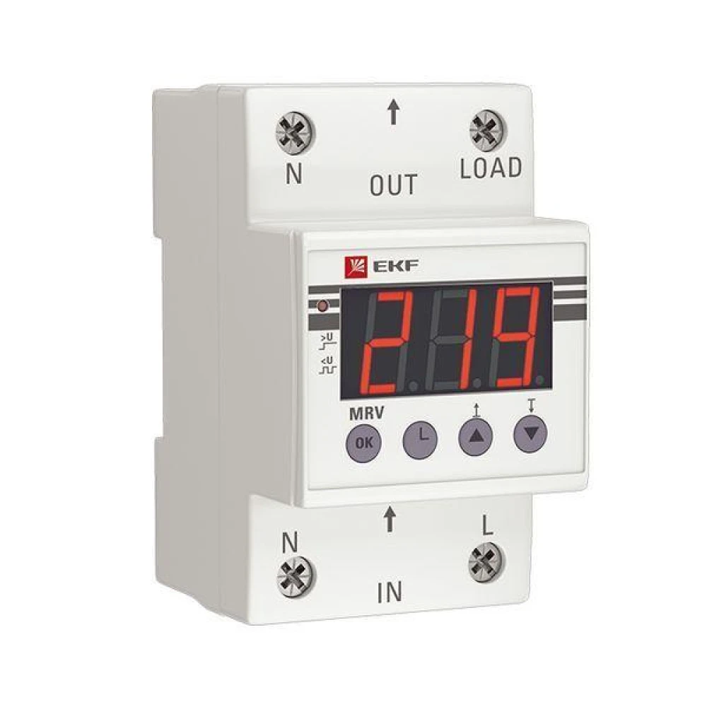Реле напряжения с дисплеем MRV 32А PROxima EKF MRV-32A