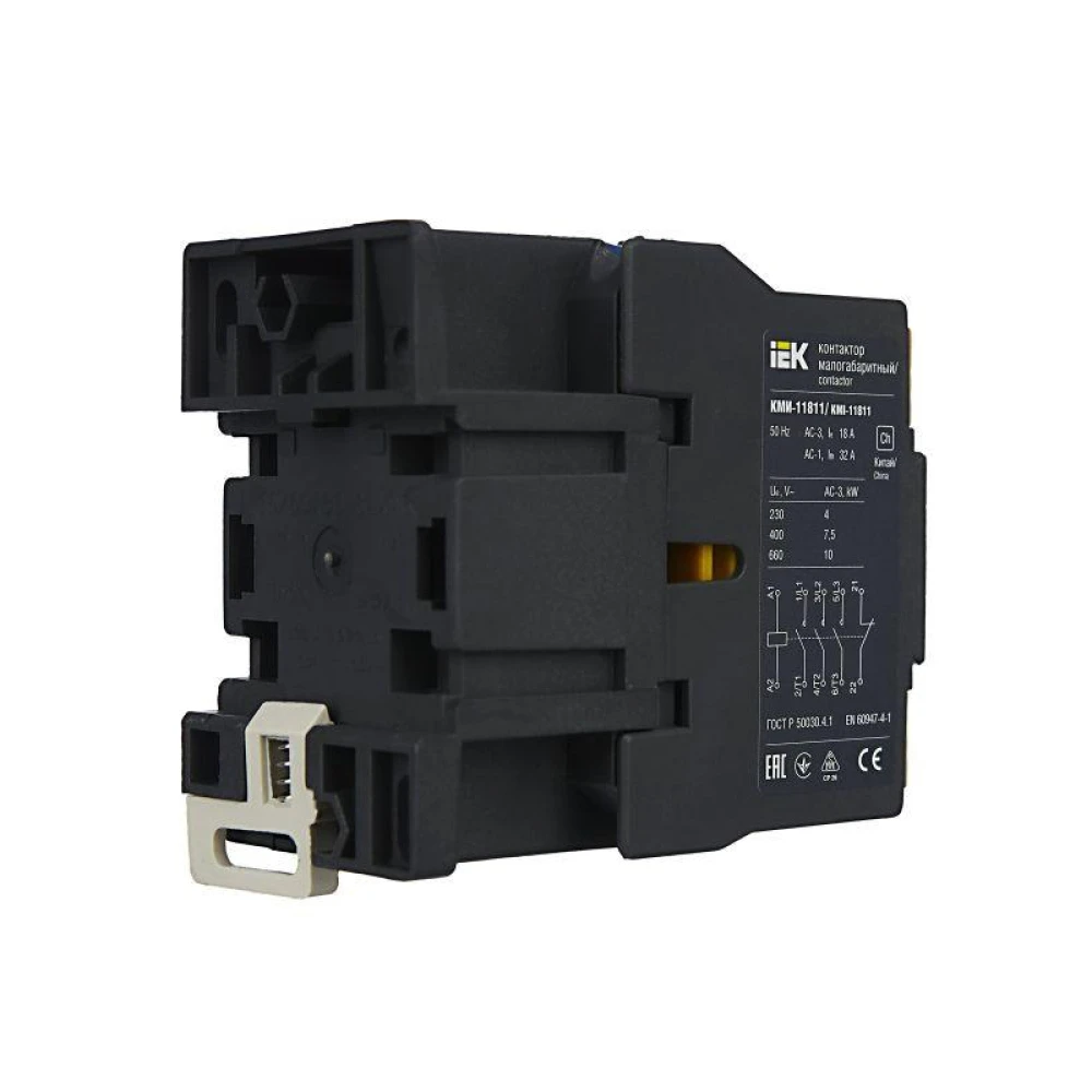 Контактор КМИ-11811 18А 230В/АС3 1НЗ KARAT IEK KKM11-018-230-01
