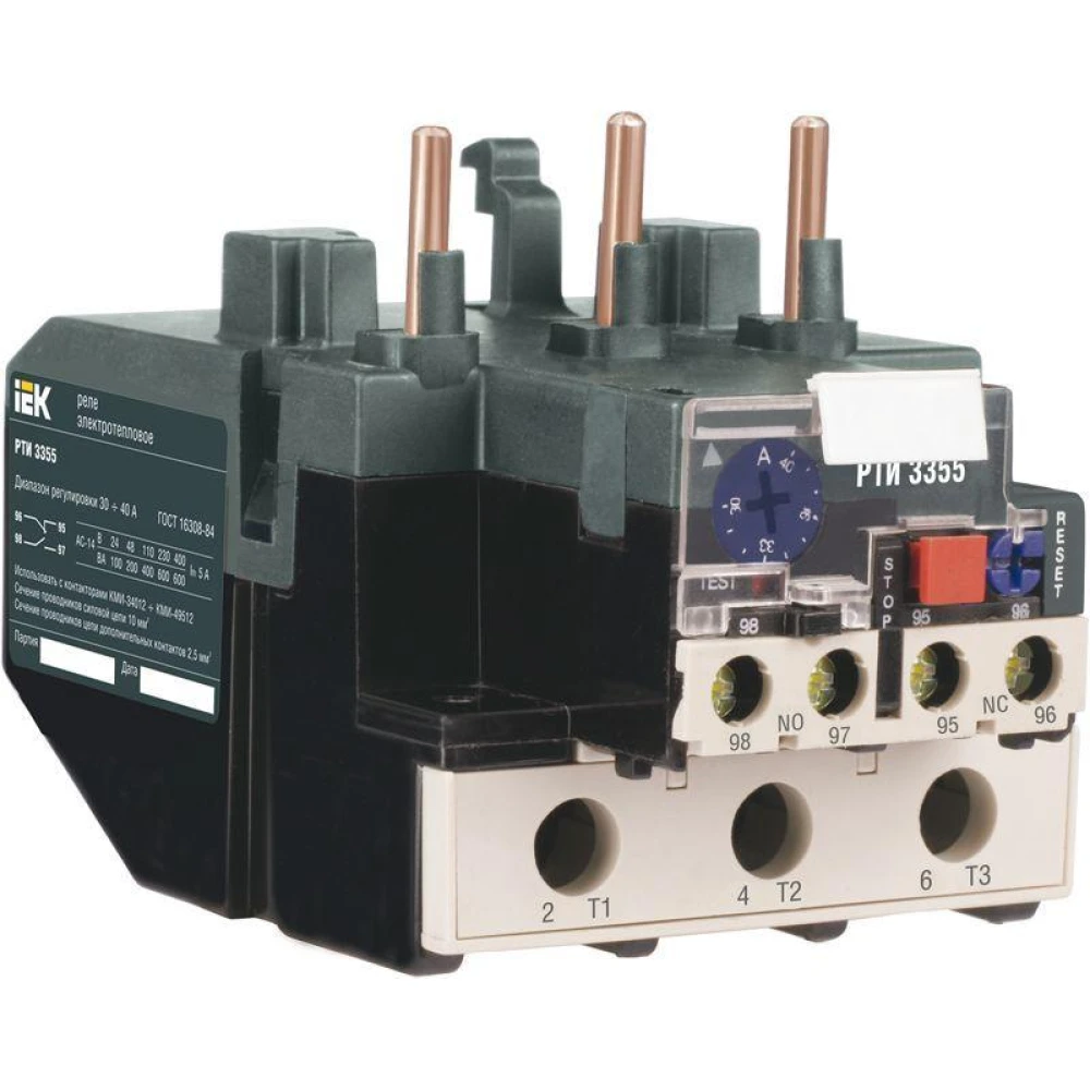Реле тепл. РТИ 3355 30-40А KARAT IEK DRT30-0030-0040