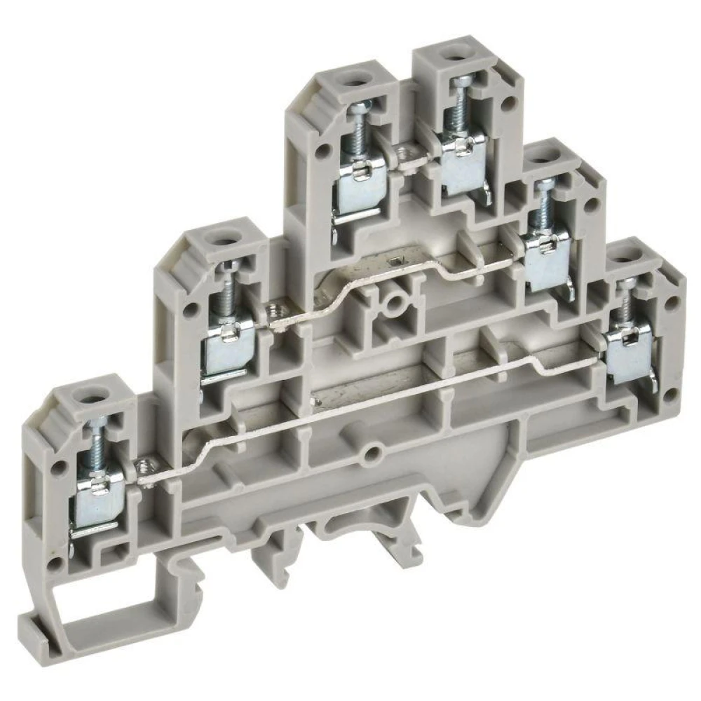 Колодка клеммная CTS-ML ARMAFIX 3 ур. 2.5кв.мм сер. IEK YCT13-00-3-K03-002