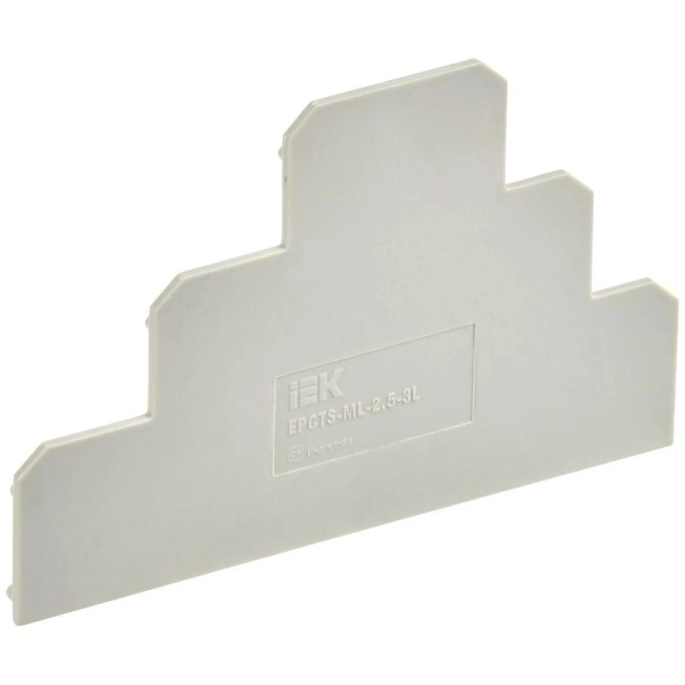 Заглушка для CTS-ML ARMAFIX 3 ур. 2.5кв.мм сер. IEK YCT13-00-3-K03-002-ZGL