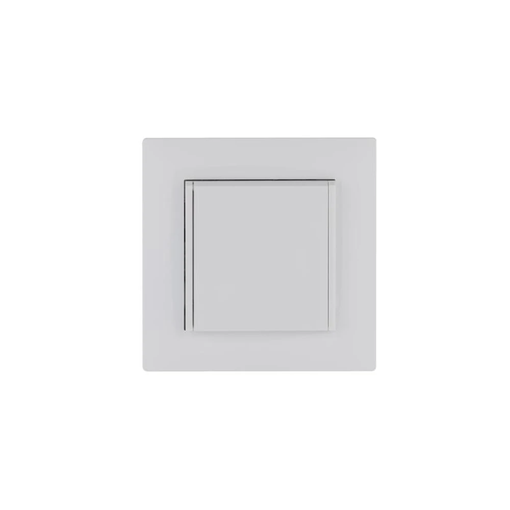 Розетка 1-м с крышкой Karea RIZZ с заземл. бел. Makel 88001029