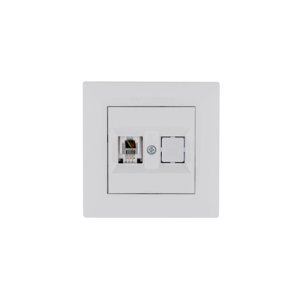 Розетка компьютерная CAT 5+гнездо Karea RIZZ бел. Makel 88001035