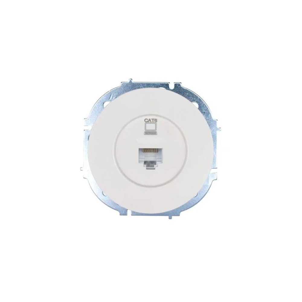 Розетка компьютерная СП OSEN RJ45 кат.6 механизм бел. LEZARD 743-0288-140