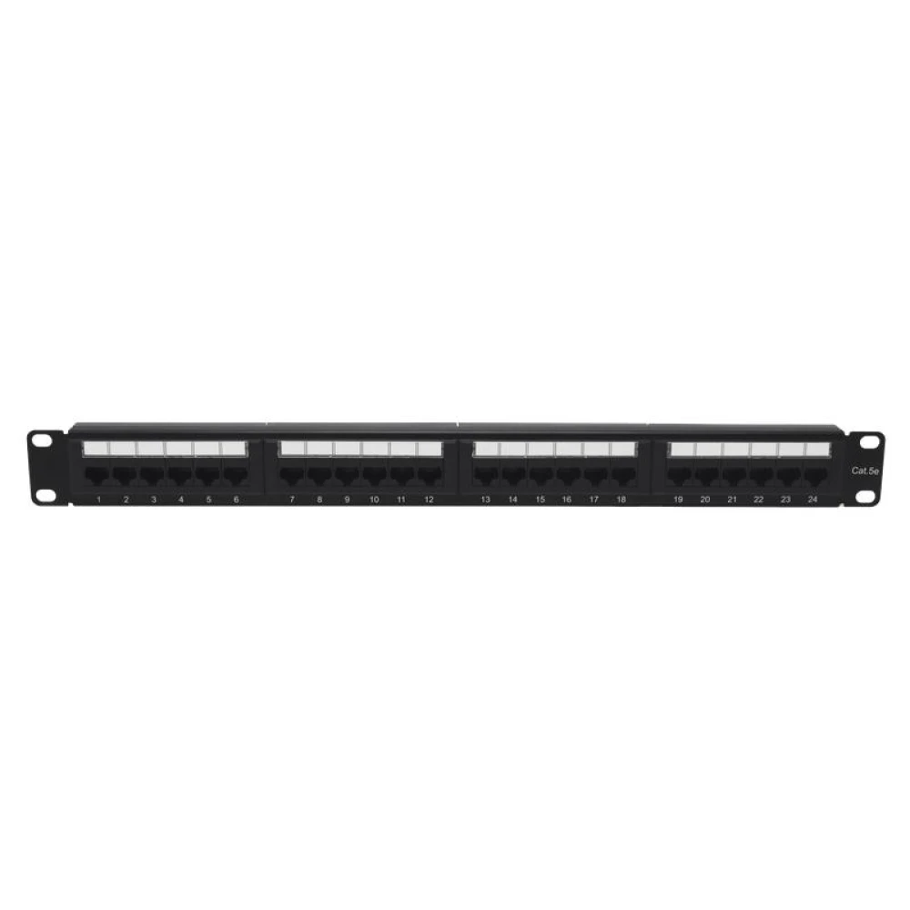 Патч-панель 19 1U кат.5E неэкранир. 24 порта RJ45 Dual IDC TOKOV ELECTRIC TKE-PP-5E-1U-24P-UTP