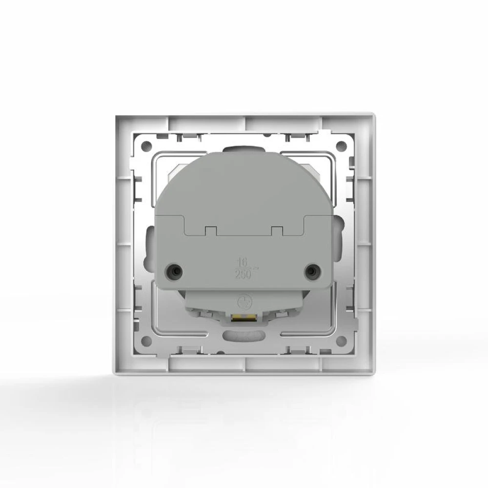 Розетка 1-м СП Pixel IP20 с заземл. с 2-мя заряд. устр. USB тип A+C механизм алюм. TOKOV ELECTRIC TKE-PX-R1U2AC-C03