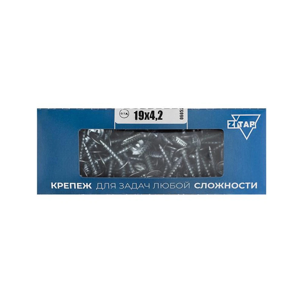 Саморез для тонкого метал. листа 4.2х19 (коробка) (уп.200шт) Tech-Krep PRO/Zitar 102140