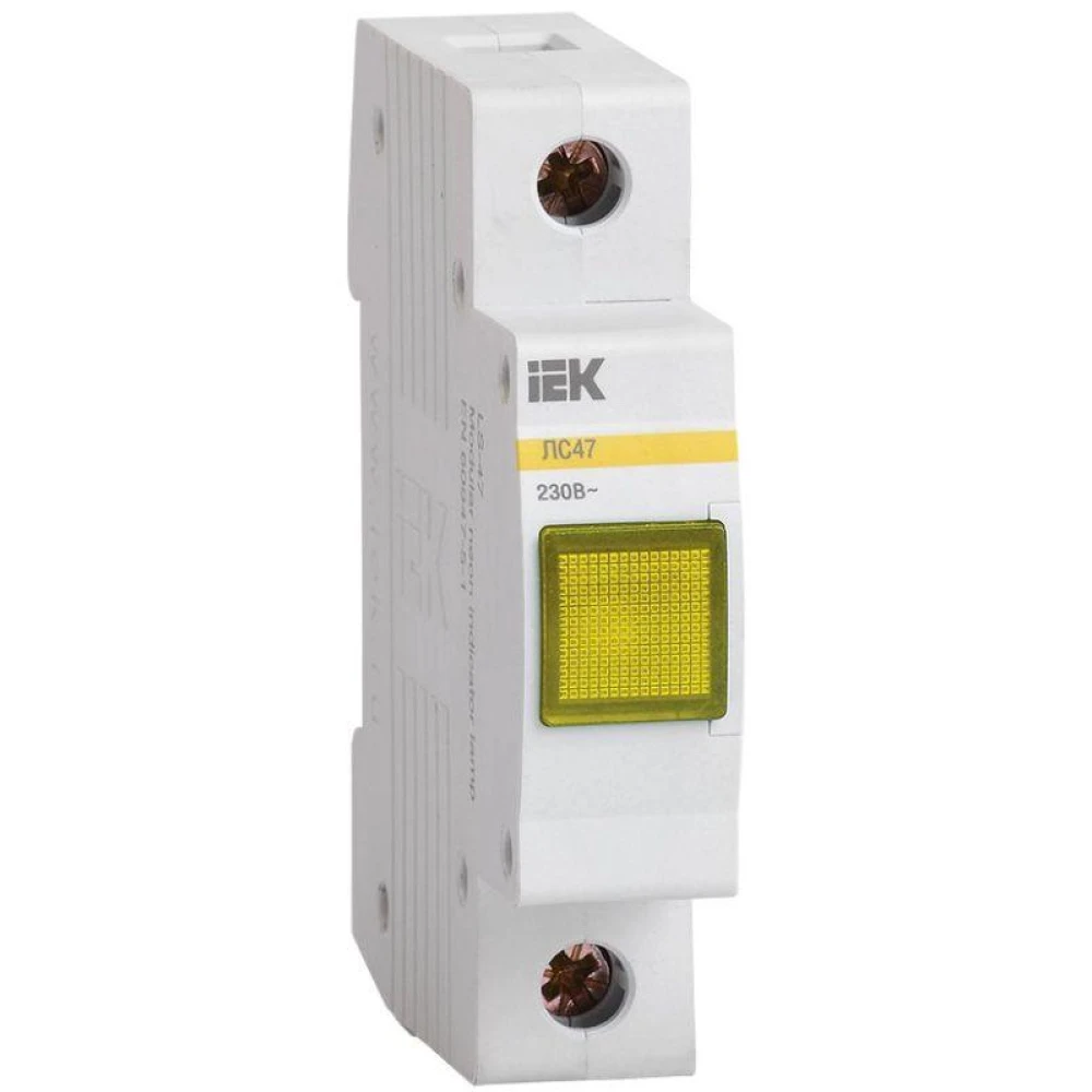 Лампа сигнальная ЛС-47 желт. KARAT IEK MLS10-230-K05