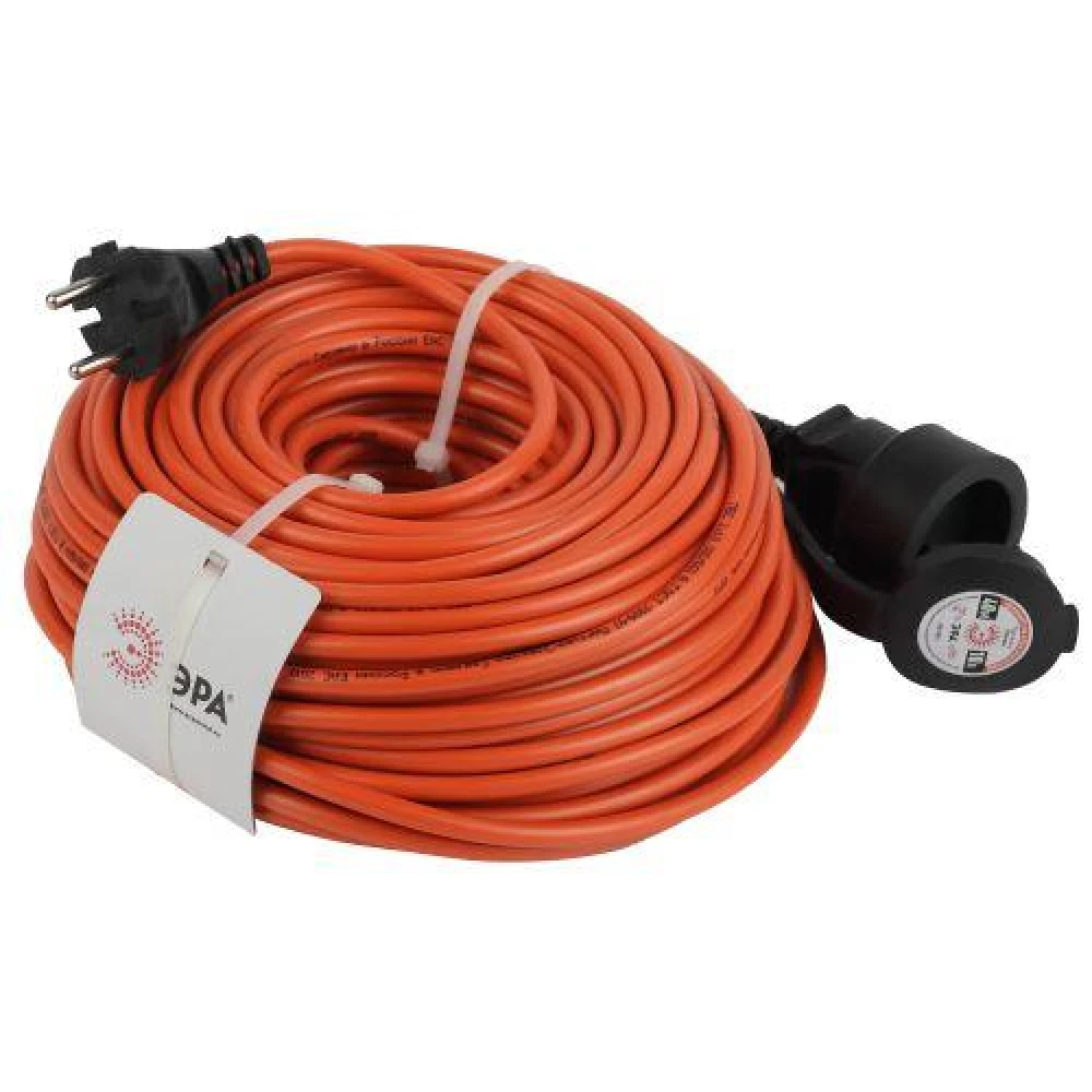 Удлинитель-шнур 1х40м без заземл. 10А IP20 UPx-1-2х1-40m ПВС 2х1 (бухта) Эра Б0046808