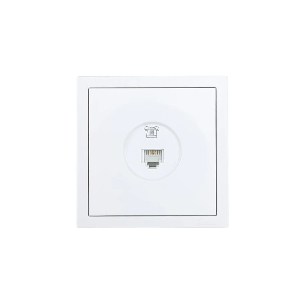 Розетка телефонная евро СП ZIMA IP20 бел. LEZARD 704-0288-137