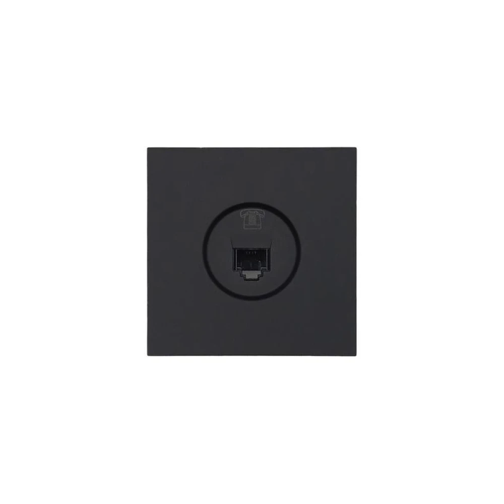 Розетка телефонная евро СП ZIMA IP20 черн. бархат LEZARD 704-4288-137