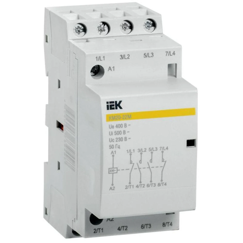 Контактор модульный КМ20-22М AC KARAT IEK MKK11-20-22
