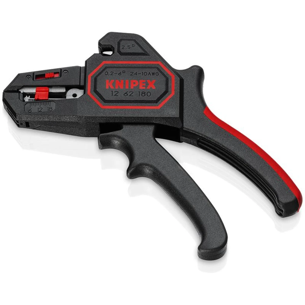 Стриппер автоматический зачистка: d 0.2-6мм (AWG 24-10) L-195мм Knipex KN-1262180