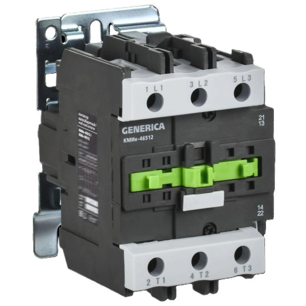 Контактор КМИе-46512 65А 400В/АС3 1НО 1НЗ GENERICA KKME41-065-400-11