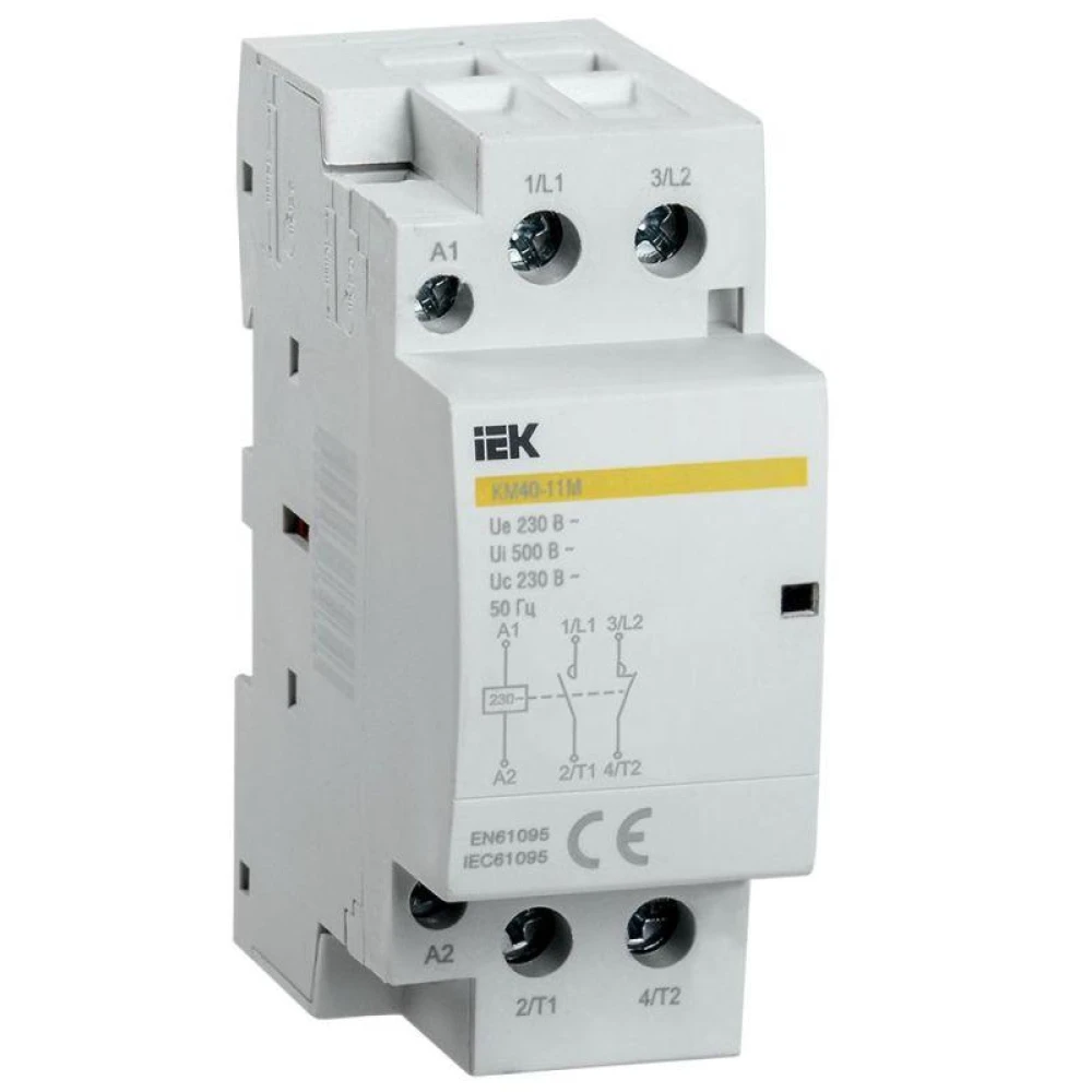 Контактор модульный КМ40-11М AC KARAT IEK MKK11-40-11