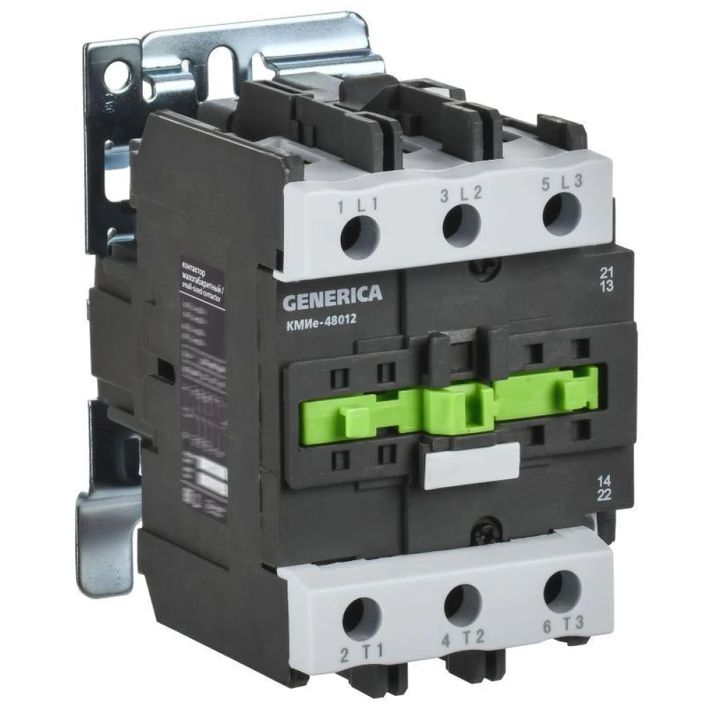Контактор КМИе-48012 80А 400В/АС3 1НО 1НЗ GENERICA KKME41-080-400-11