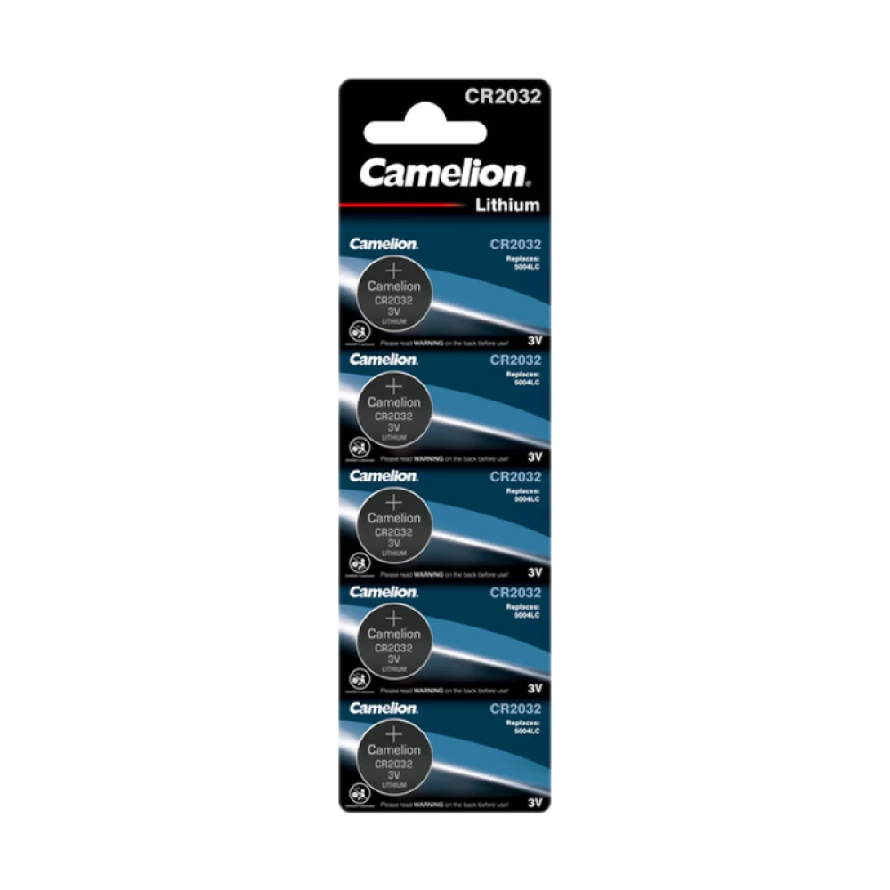 Элемент питания литиевый CR2032 BL-5 (блист.5шт) Camelion 1595