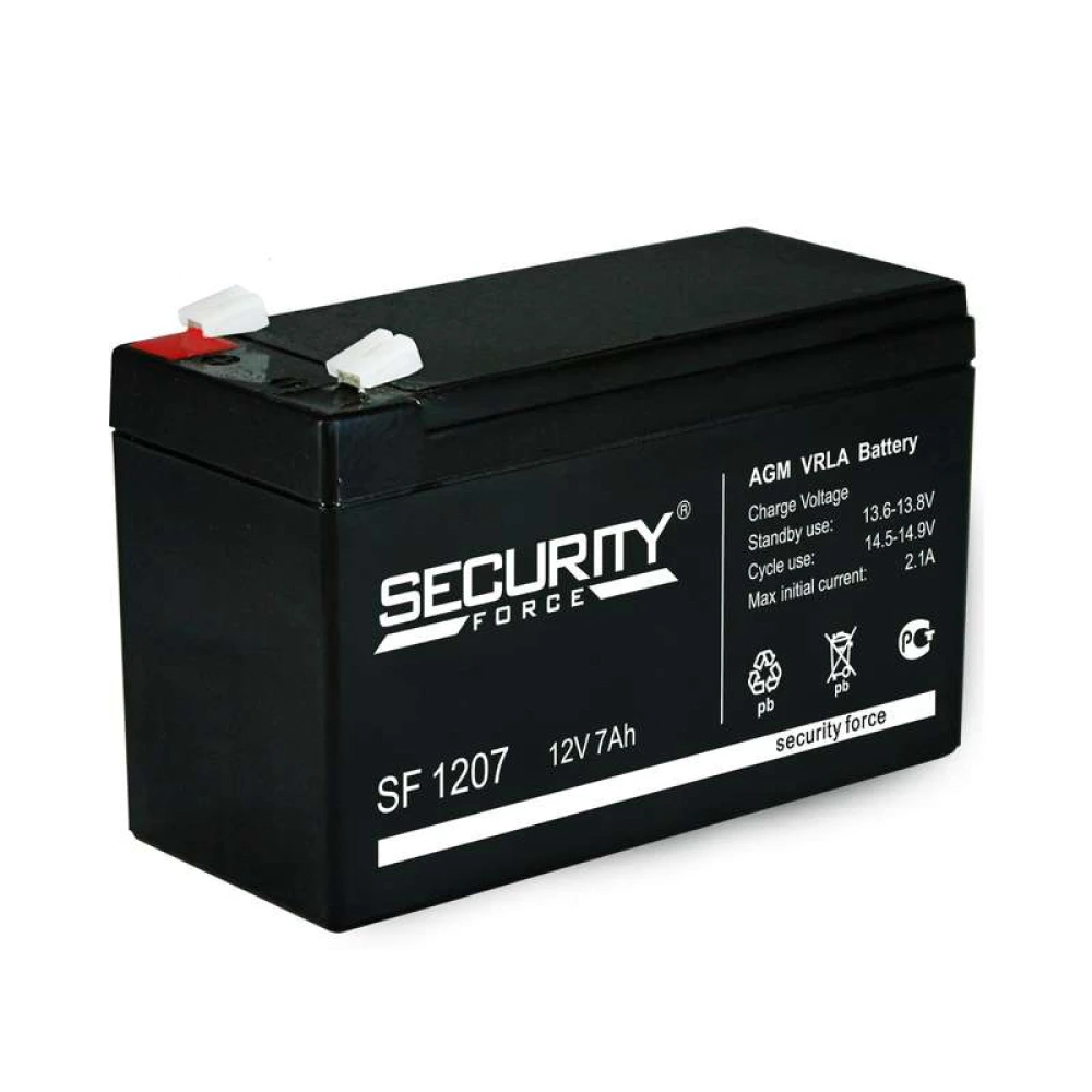 Аккумулятор ОПС 12В 7А.ч SF 1207 Security Force 4614030010005
