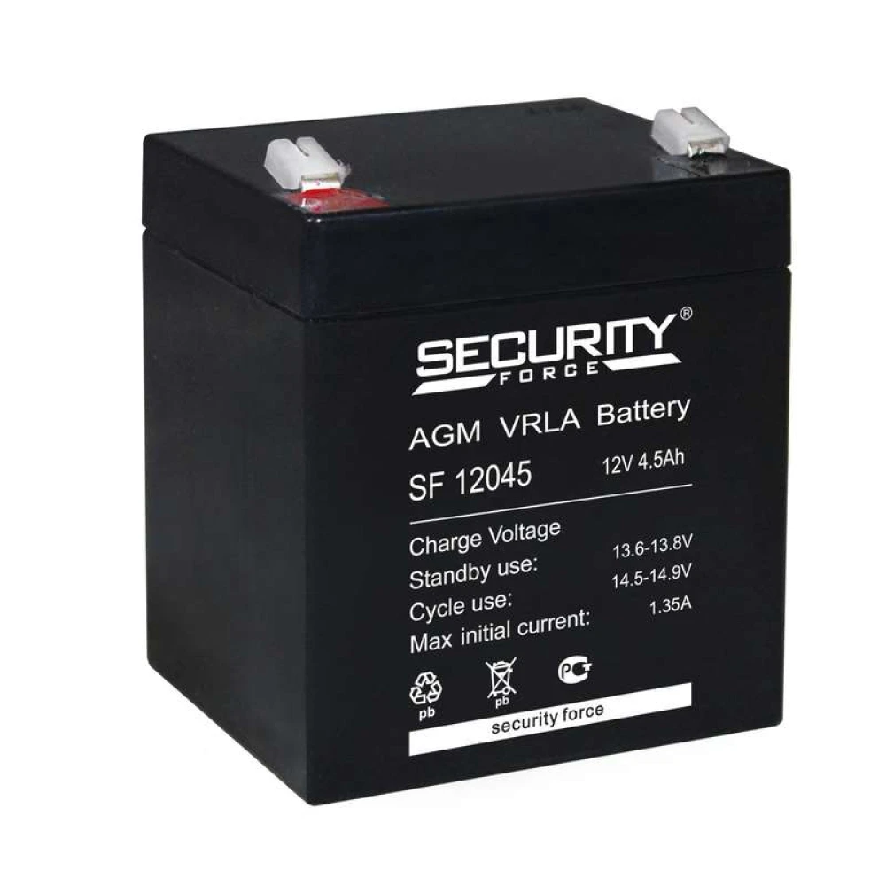 Аккумулятор ОПС 12В 4.5А.ч SF 12045 Security Force 4614030010004
