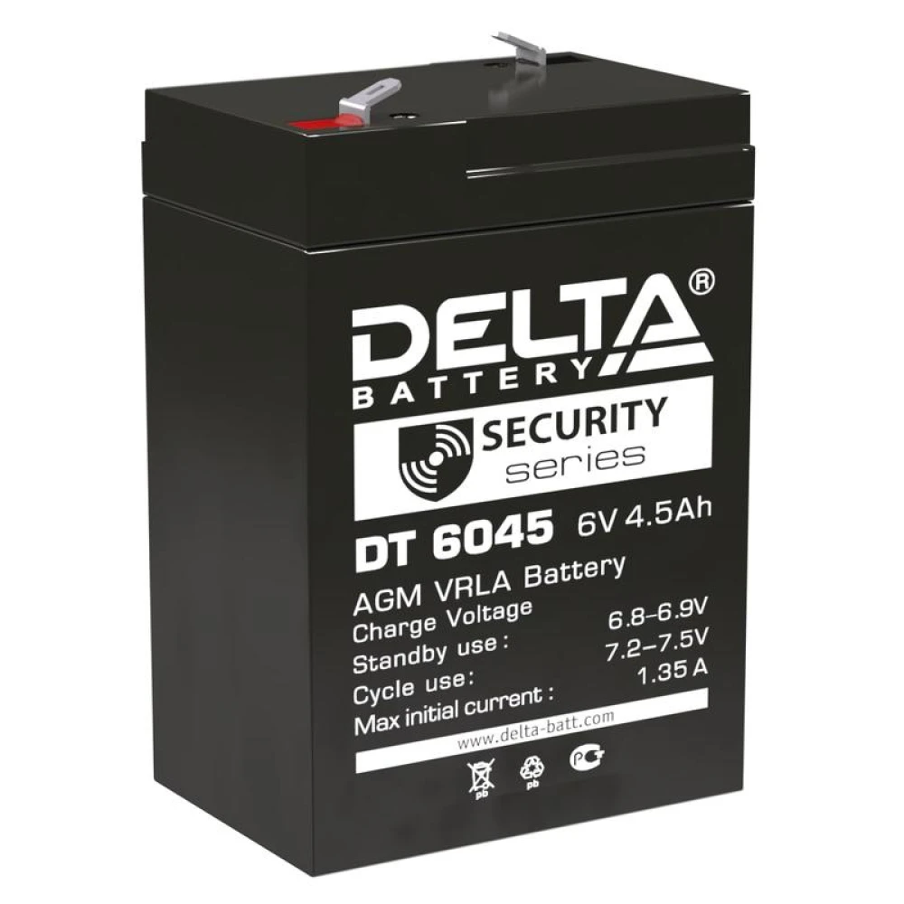 Аккумулятор ОПС 6В 4.5А.ч DT 6045 Delta 4614010040031