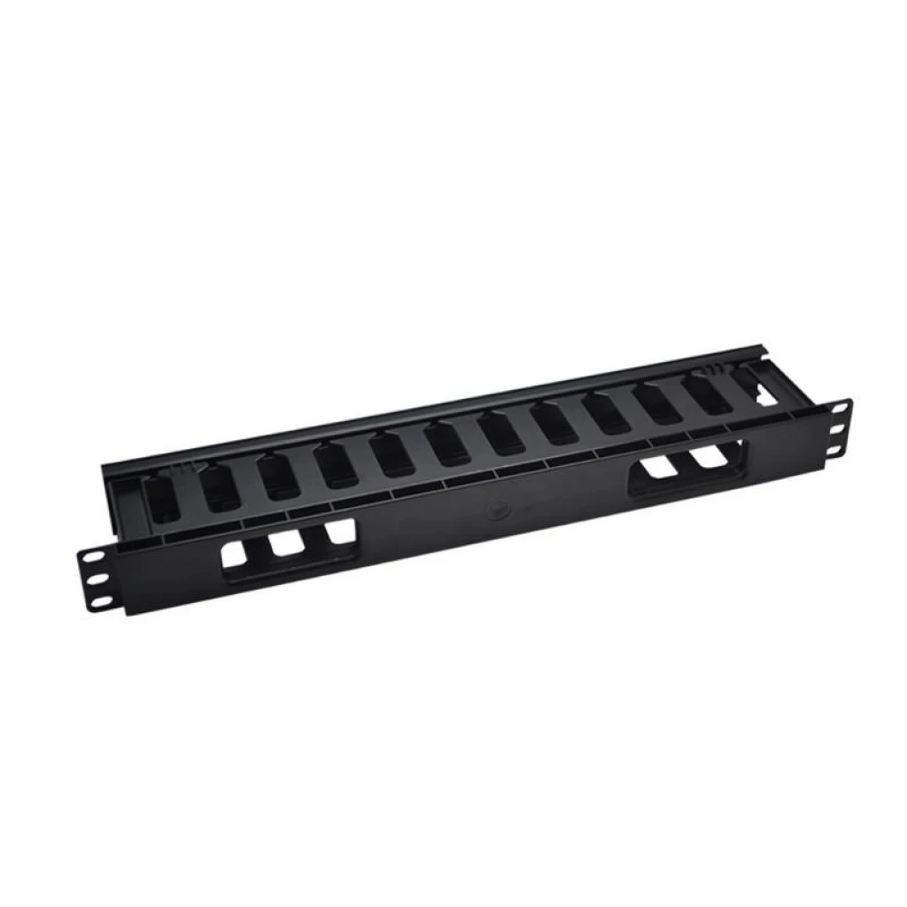 Органайзер кабельный 19дюйм 1U с крышкой TOKOV ELECTRIC TKE-CM-1U-PC