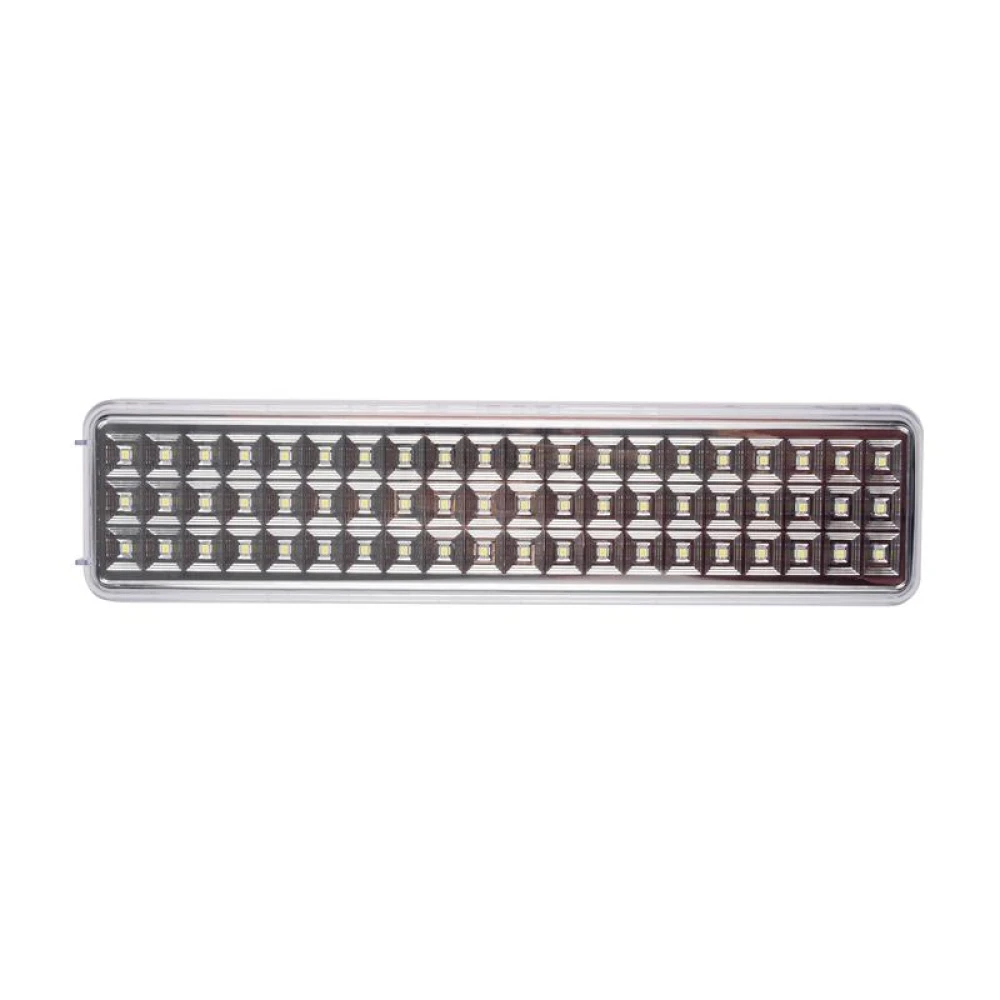 Фонарь-светильник аккумуляторный Accu9-L60-wh аварийный 60SMD яркий 300лм 2ч/эконом 90лм 6ч 220В аккум. Li-ion 3.7В 2.4А.ч бел. JazzWay 5024540