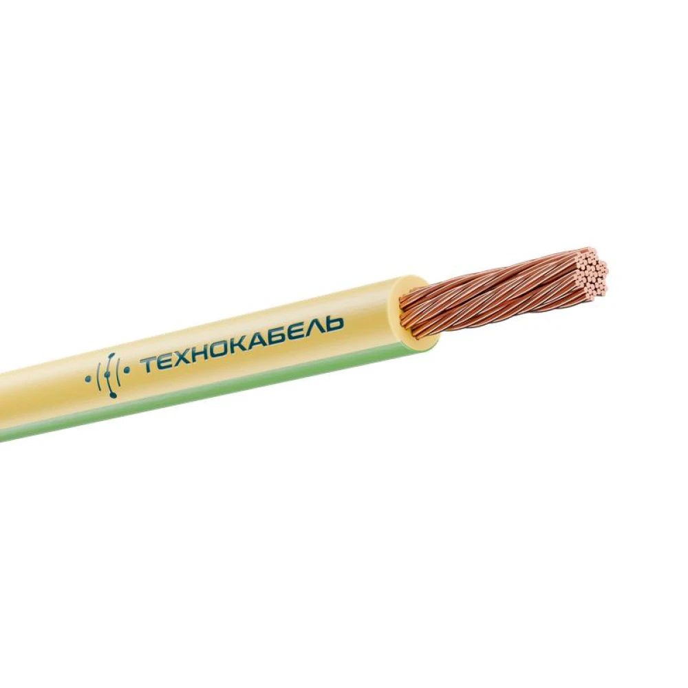 Провод ПуГВнг(А)-LS 1х2.5 450/750В Ж/З (бухта) (м) Технокабель 00-00149418