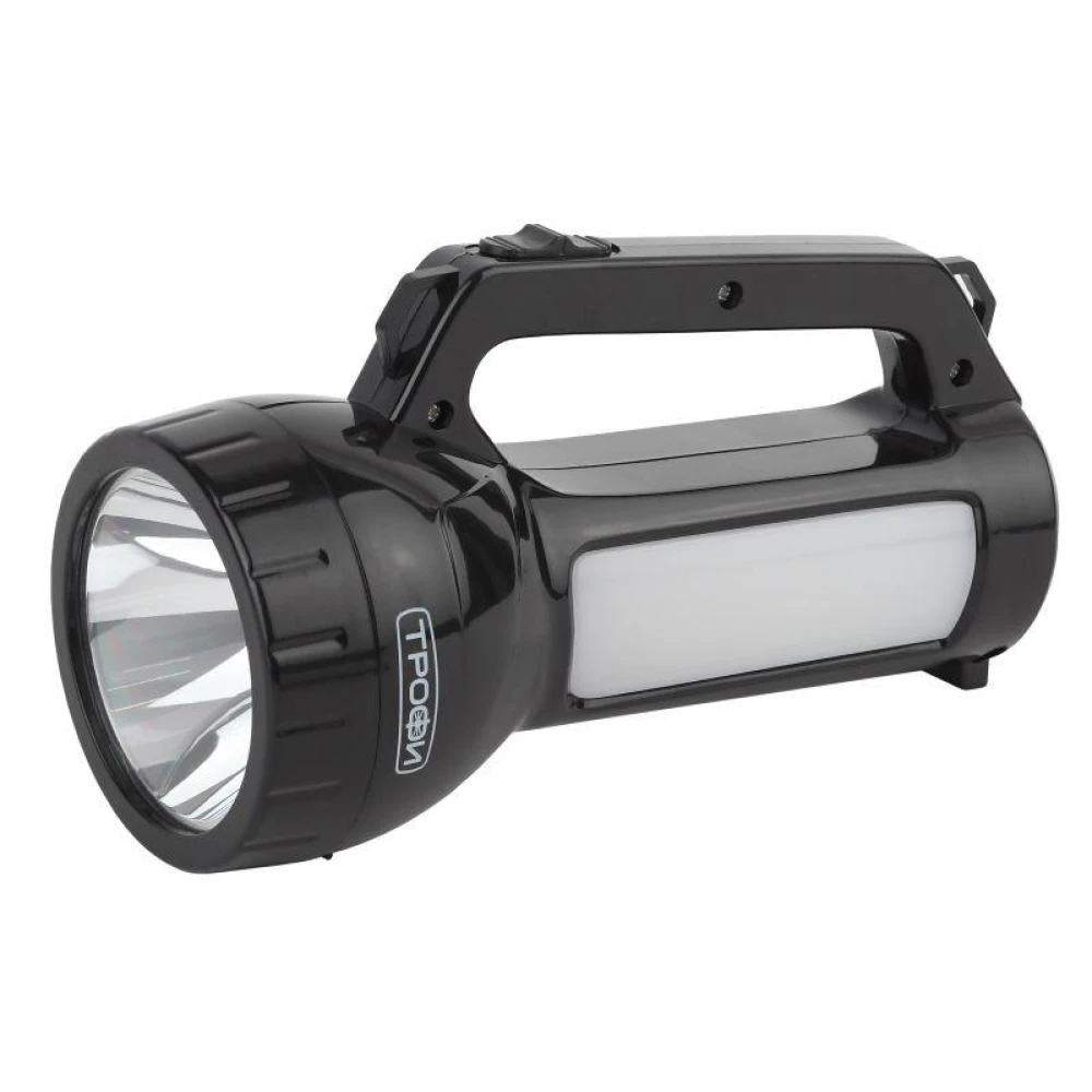 Фонарь-прожектор аккумуляторный PA-504 SMD LED 1Вт боков. светильник 24 SMD LED 2 режима 4 Трофи Б0042439